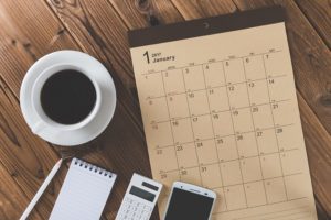 financial calendar